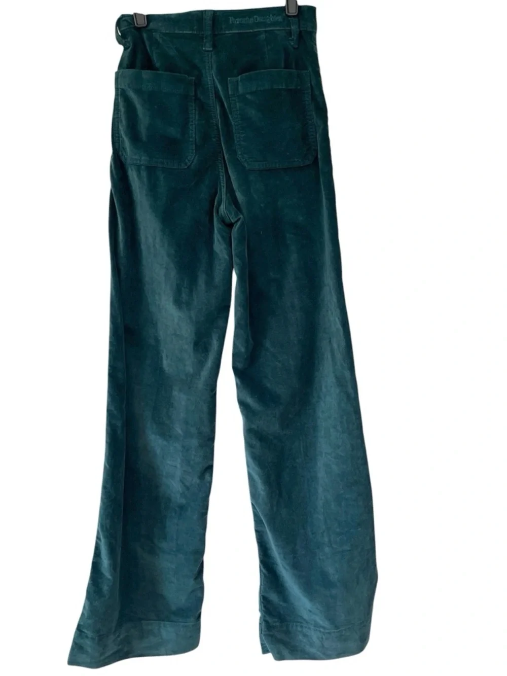 Favorite Daughter Mischa Wide Leg Pants 24 Green Velvet High Rise Trouser